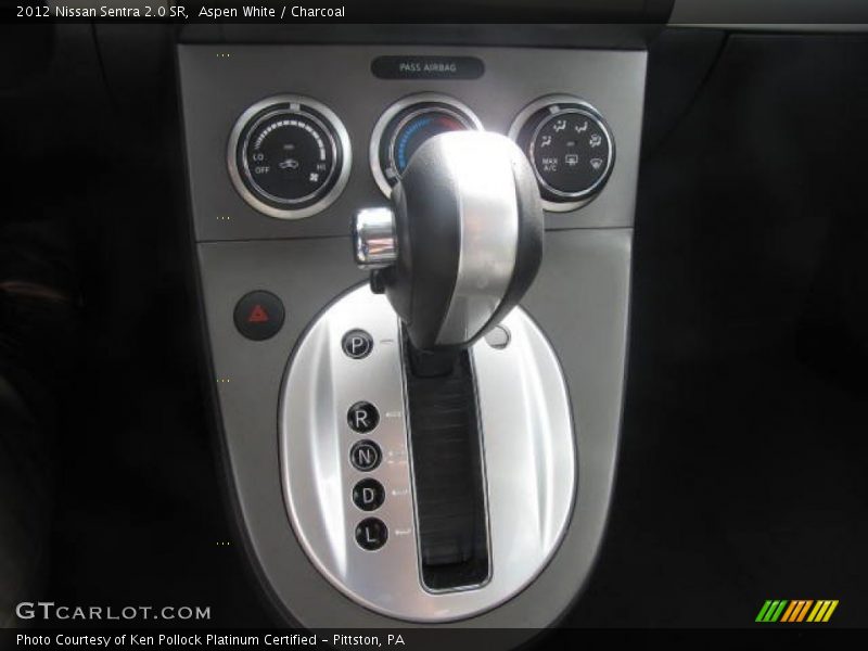 Aspen White / Charcoal 2012 Nissan Sentra 2.0 SR