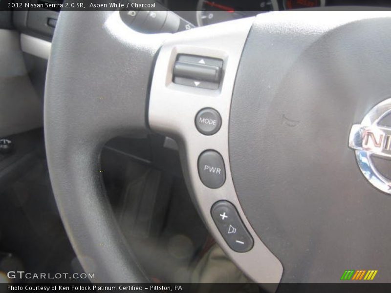 Aspen White / Charcoal 2012 Nissan Sentra 2.0 SR