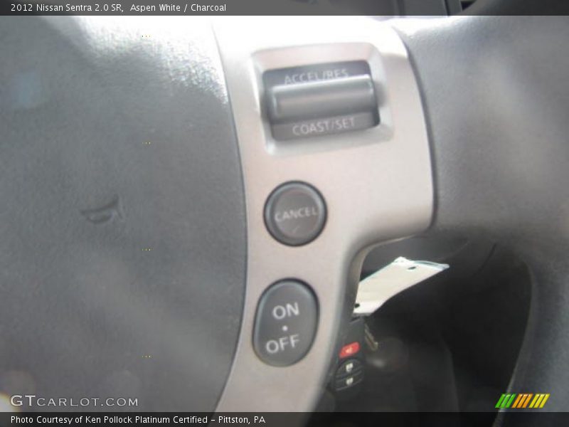Aspen White / Charcoal 2012 Nissan Sentra 2.0 SR
