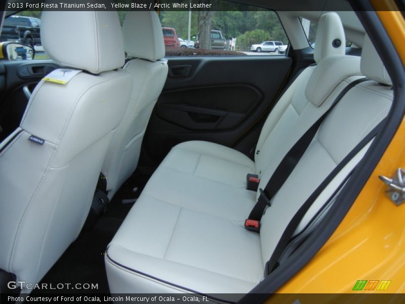 Rear Seat of 2013 Fiesta Titanium Sedan