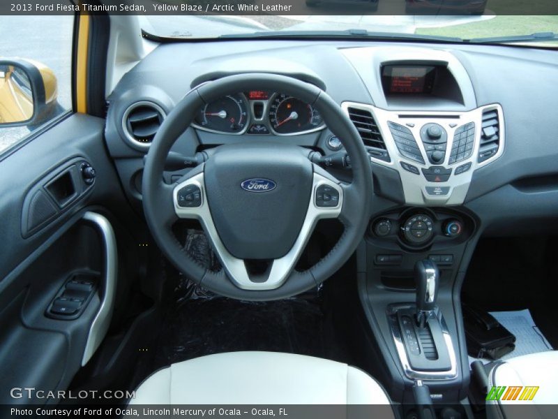 Dashboard of 2013 Fiesta Titanium Sedan