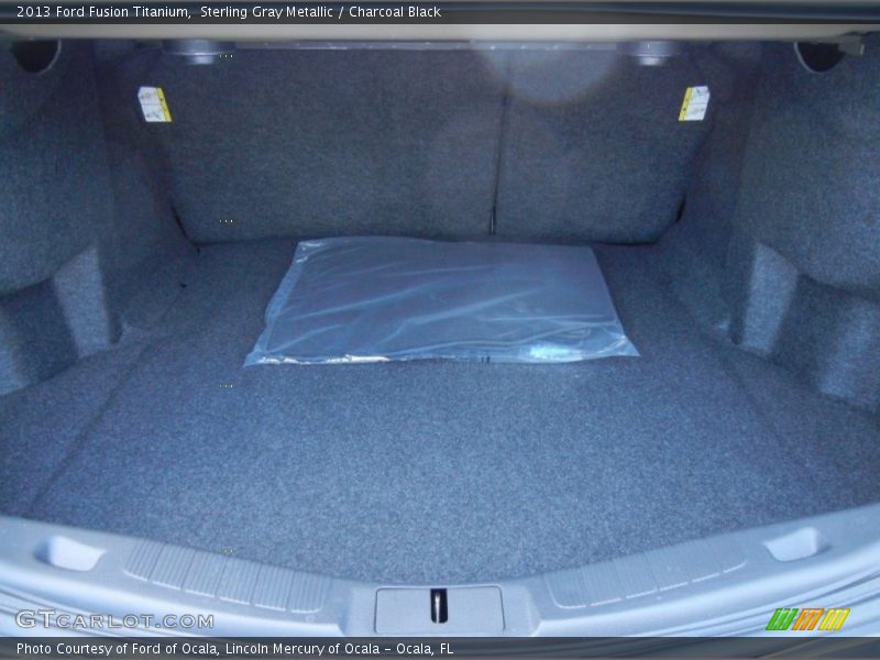 Sterling Gray Metallic / Charcoal Black 2013 Ford Fusion Titanium