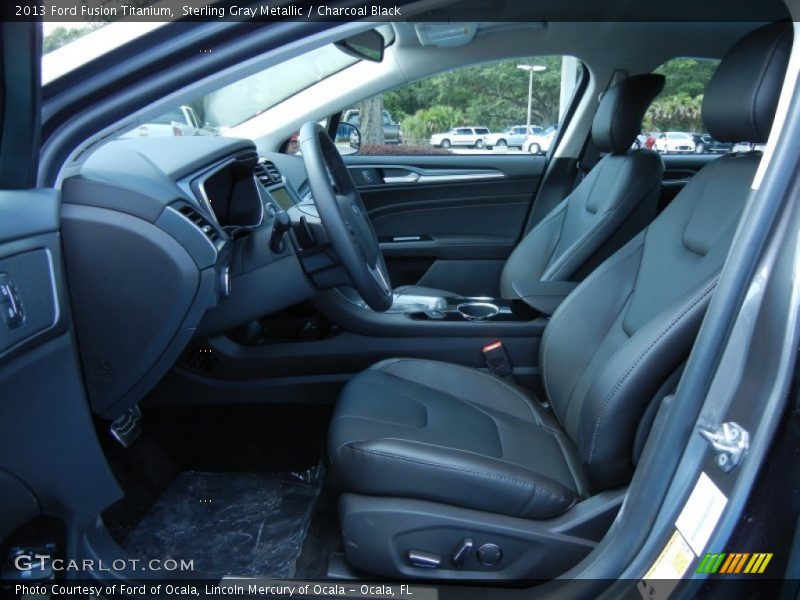 Sterling Gray Metallic / Charcoal Black 2013 Ford Fusion Titanium