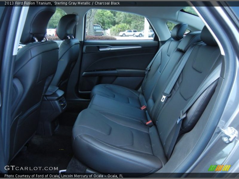 Sterling Gray Metallic / Charcoal Black 2013 Ford Fusion Titanium