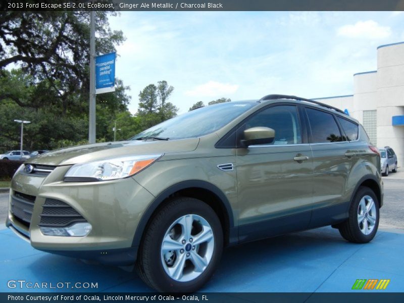 Ginger Ale Metallic / Charcoal Black 2013 Ford Escape SE 2.0L EcoBoost