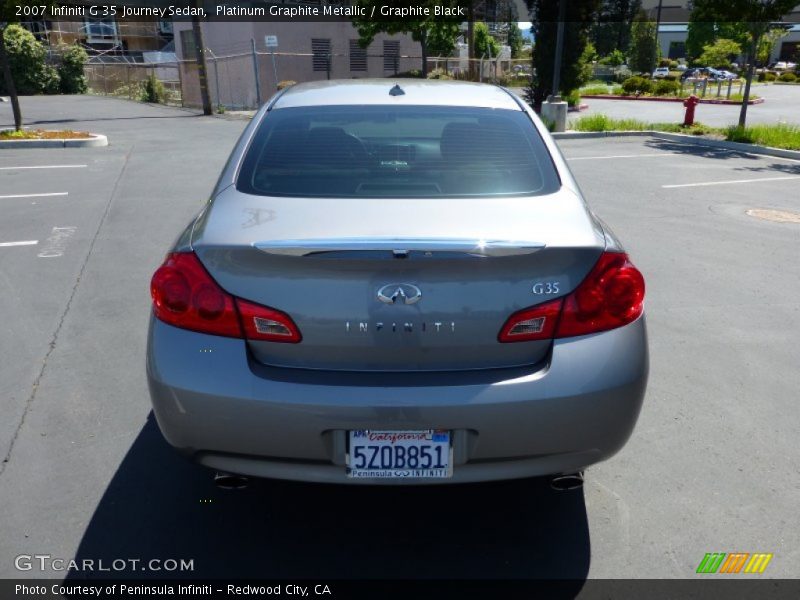 Platinum Graphite Metallic / Graphite Black 2007 Infiniti G 35 Journey Sedan