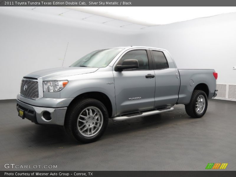 Silver Sky Metallic / Black 2011 Toyota Tundra Texas Edition Double Cab