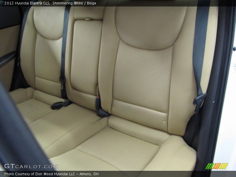 Shimmering White / Beige 2012 Hyundai Elantra GLS