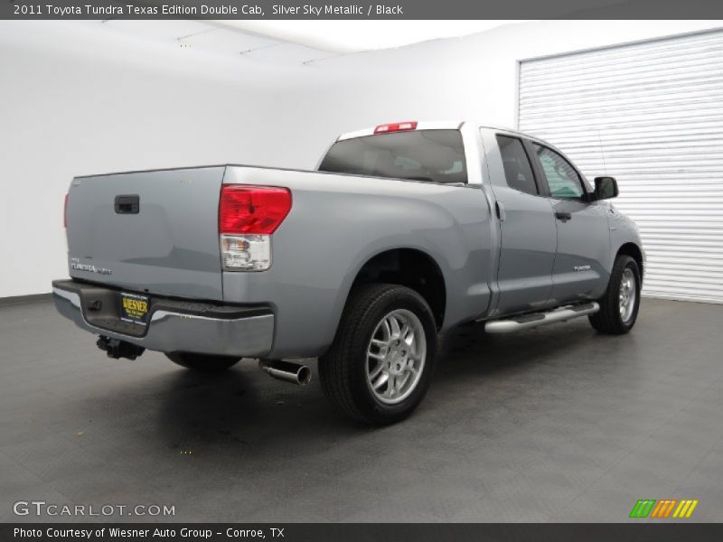 Silver Sky Metallic / Black 2011 Toyota Tundra Texas Edition Double Cab