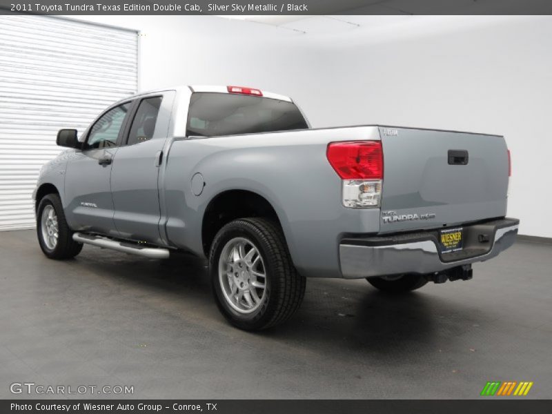 Silver Sky Metallic / Black 2011 Toyota Tundra Texas Edition Double Cab
