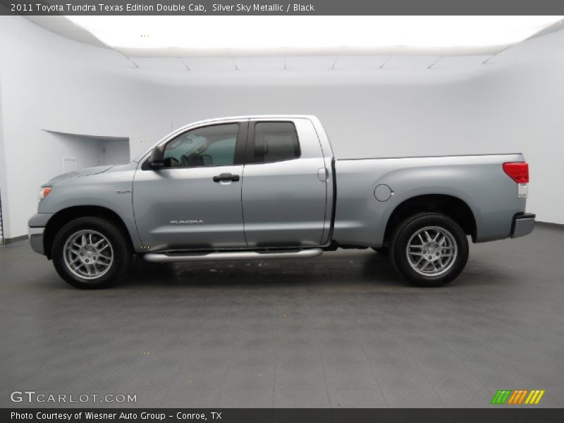 Silver Sky Metallic / Black 2011 Toyota Tundra Texas Edition Double Cab