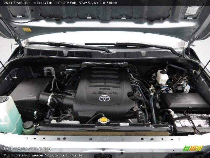 Silver Sky Metallic / Black 2011 Toyota Tundra Texas Edition Double Cab