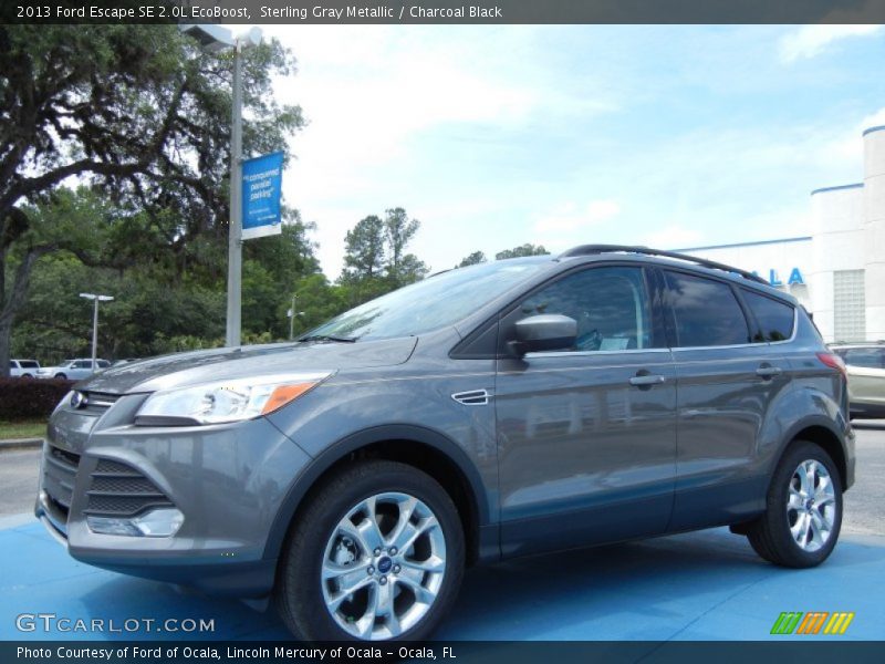 Sterling Gray Metallic / Charcoal Black 2013 Ford Escape SE 2.0L EcoBoost