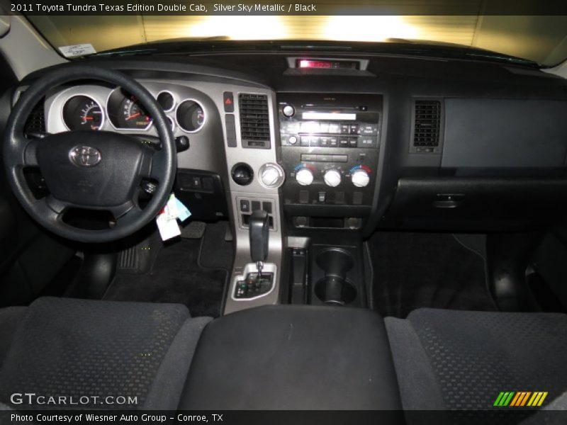 Silver Sky Metallic / Black 2011 Toyota Tundra Texas Edition Double Cab