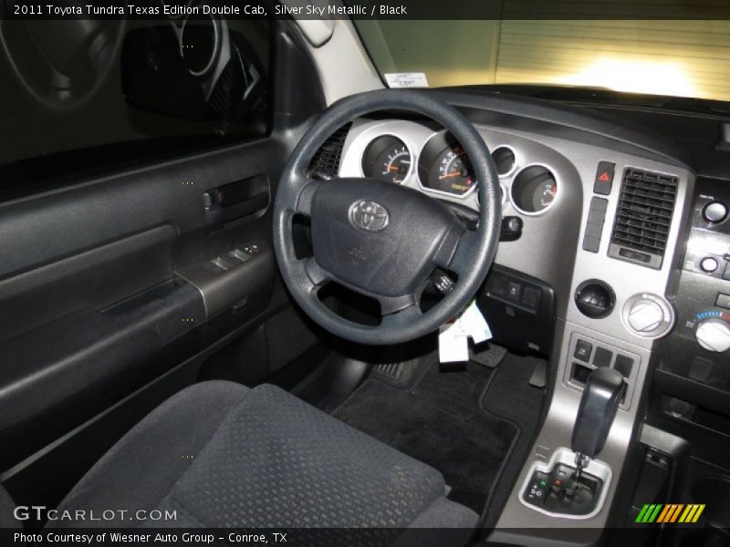 Silver Sky Metallic / Black 2011 Toyota Tundra Texas Edition Double Cab