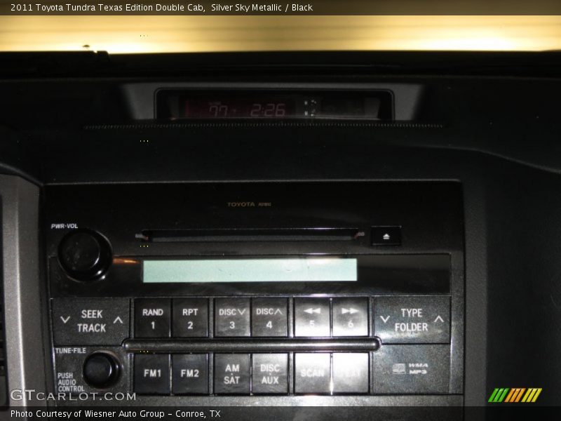 Silver Sky Metallic / Black 2011 Toyota Tundra Texas Edition Double Cab