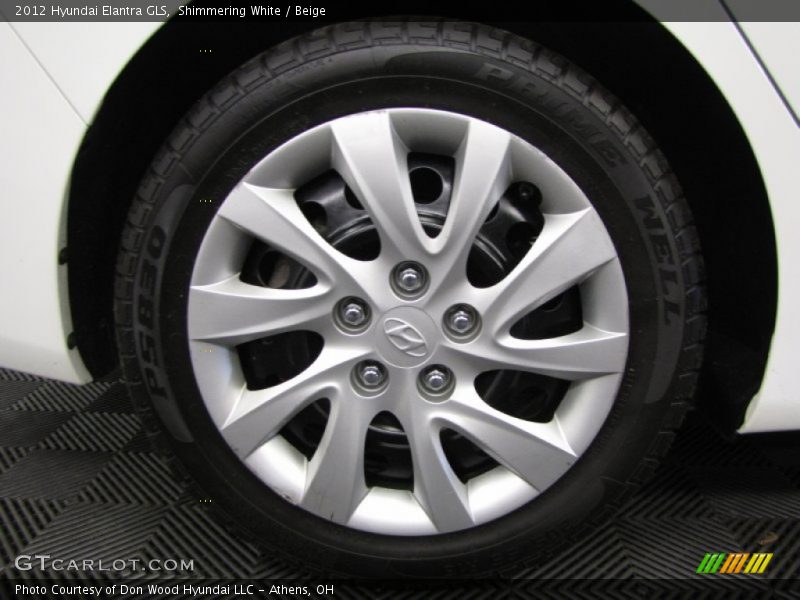 Shimmering White / Beige 2012 Hyundai Elantra GLS