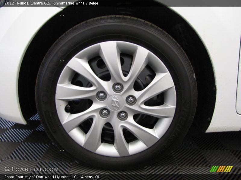 Shimmering White / Beige 2012 Hyundai Elantra GLS