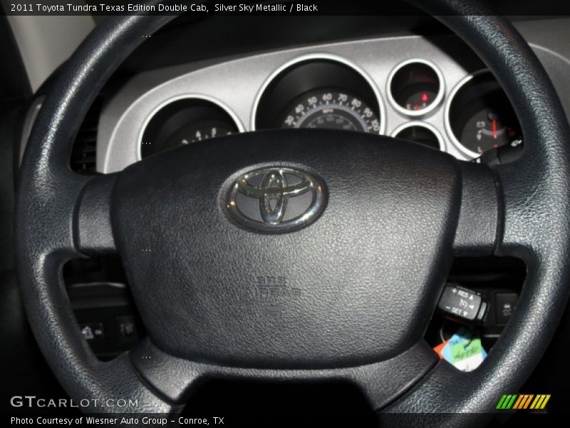 Silver Sky Metallic / Black 2011 Toyota Tundra Texas Edition Double Cab