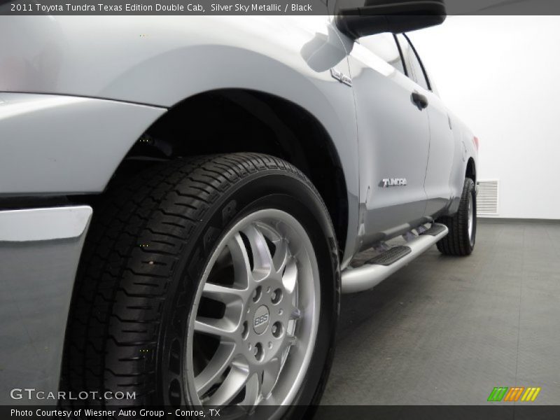 Silver Sky Metallic / Black 2011 Toyota Tundra Texas Edition Double Cab