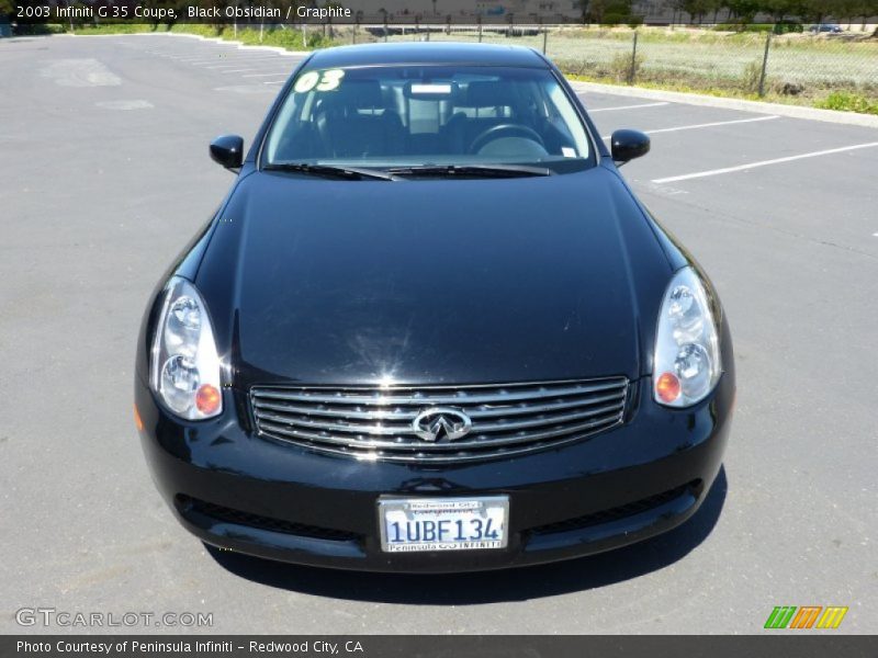 Black Obsidian / Graphite 2003 Infiniti G 35 Coupe