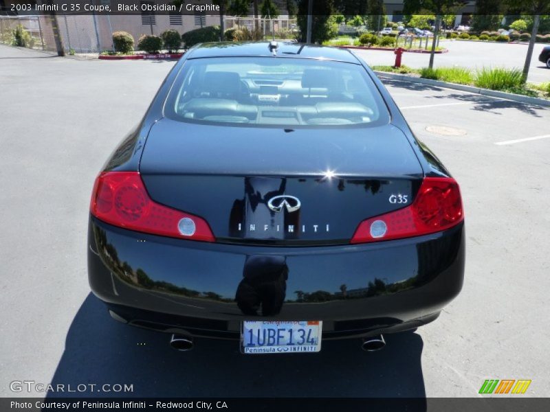 Black Obsidian / Graphite 2003 Infiniti G 35 Coupe