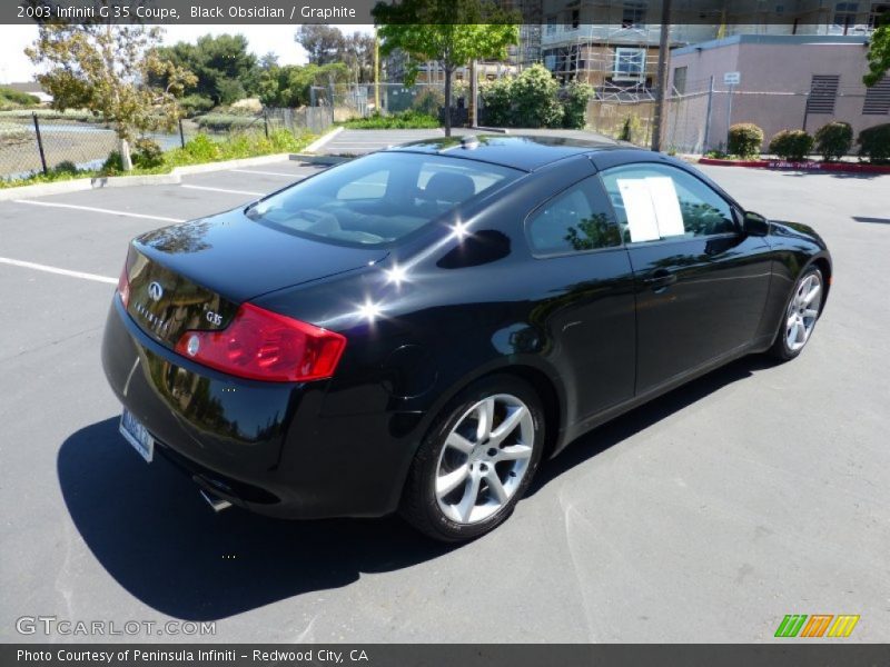 Black Obsidian / Graphite 2003 Infiniti G 35 Coupe