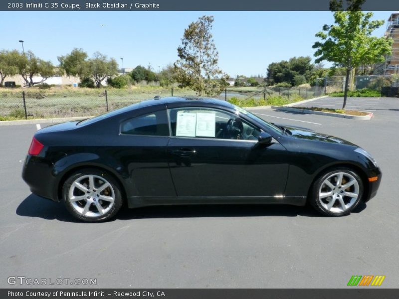 Black Obsidian / Graphite 2003 Infiniti G 35 Coupe