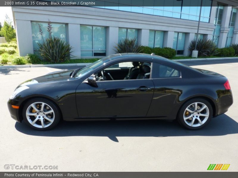 Black Obsidian / Graphite 2003 Infiniti G 35 Coupe