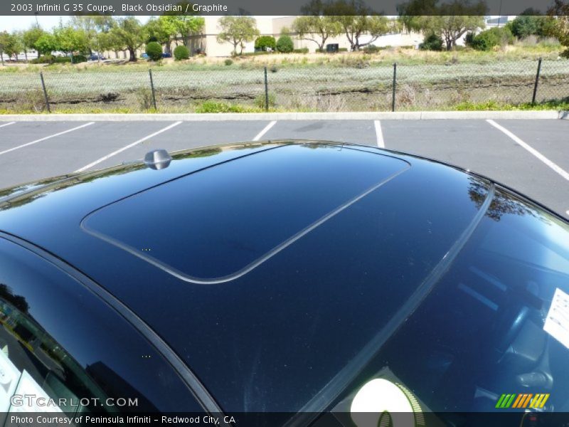 Black Obsidian / Graphite 2003 Infiniti G 35 Coupe