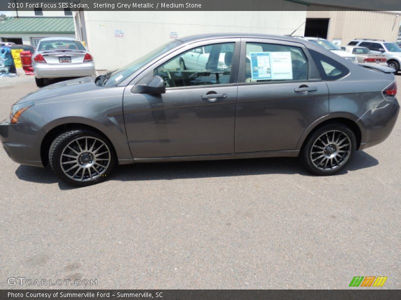 Sterling Grey Metallic / Medium Stone 2010 Ford Focus SES Sedan