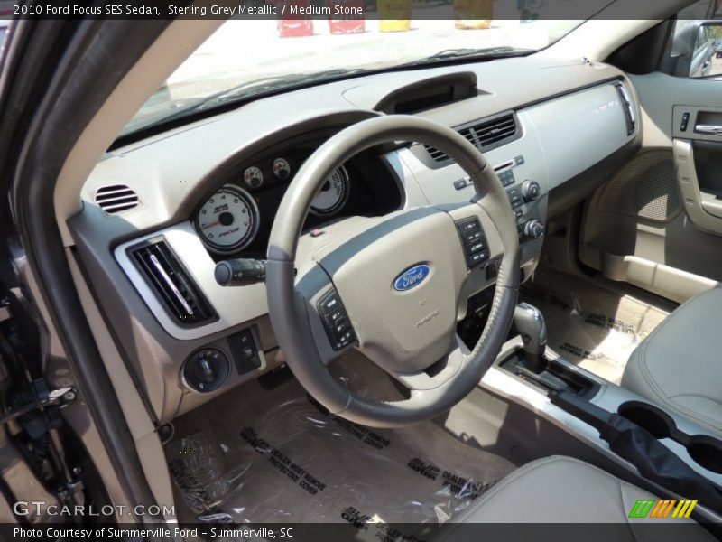 Sterling Grey Metallic / Medium Stone 2010 Ford Focus SES Sedan