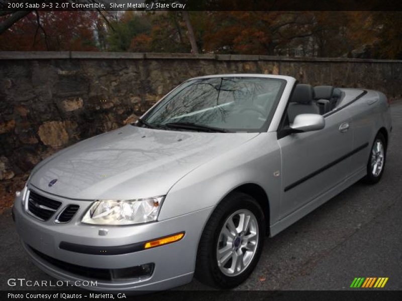 Silver Metallic / Slate Gray 2006 Saab 9-3 2.0T Convertible