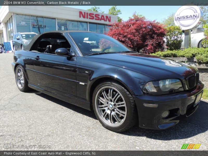 Carbon Black Metallic / Black 2004 BMW M3 Convertible