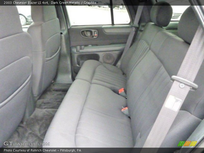 Rear Seat of 2003 Blazer LS 4x4