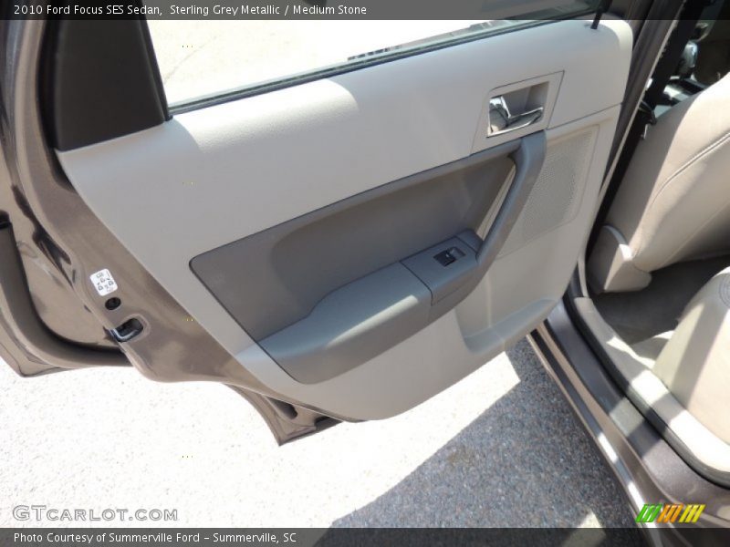 Sterling Grey Metallic / Medium Stone 2010 Ford Focus SES Sedan