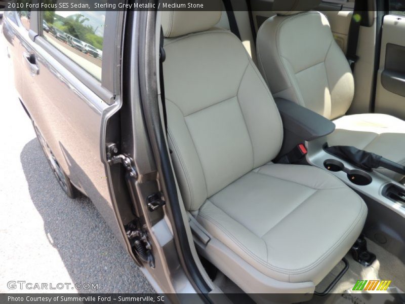 Sterling Grey Metallic / Medium Stone 2010 Ford Focus SES Sedan