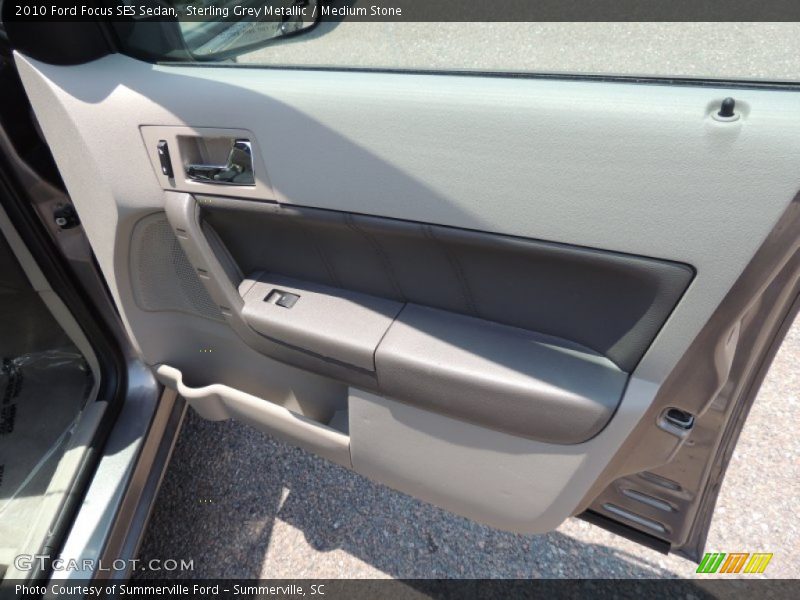 Sterling Grey Metallic / Medium Stone 2010 Ford Focus SES Sedan