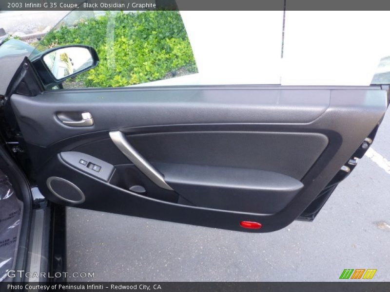 Black Obsidian / Graphite 2003 Infiniti G 35 Coupe
