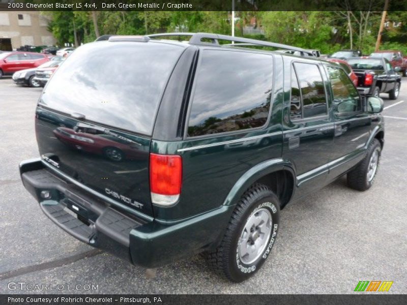 Dark Green Metallic / Graphite 2003 Chevrolet Blazer LS 4x4