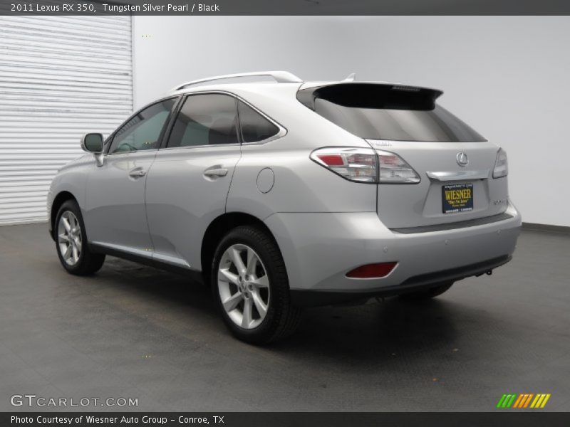 Tungsten Silver Pearl / Black 2011 Lexus RX 350