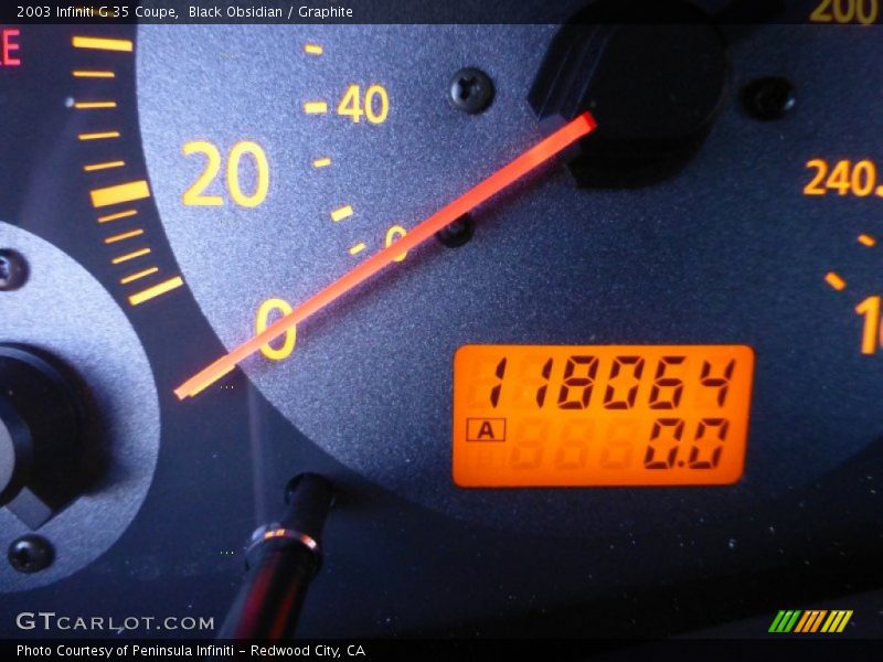 Black Obsidian / Graphite 2003 Infiniti G 35 Coupe
