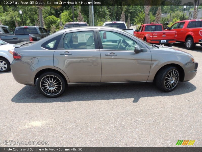Sterling Grey Metallic / Medium Stone 2010 Ford Focus SES Sedan