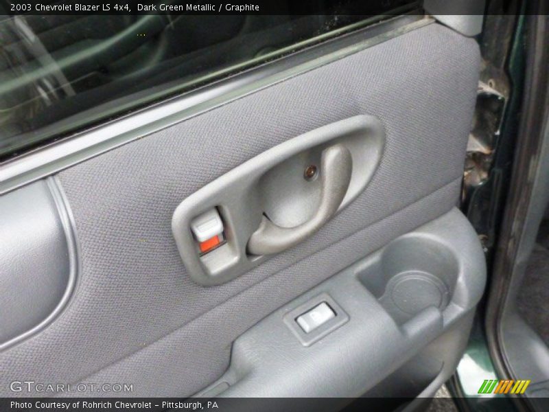 Dark Green Metallic / Graphite 2003 Chevrolet Blazer LS 4x4