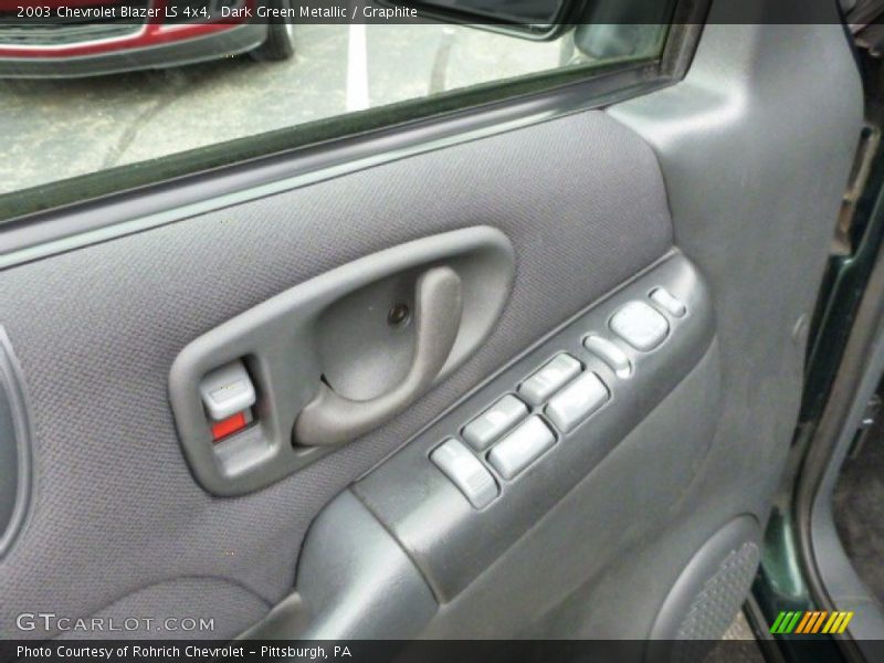 Dark Green Metallic / Graphite 2003 Chevrolet Blazer LS 4x4