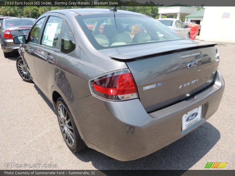 Sterling Grey Metallic / Medium Stone 2010 Ford Focus SES Sedan