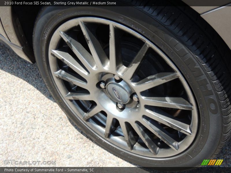 Sterling Grey Metallic / Medium Stone 2010 Ford Focus SES Sedan