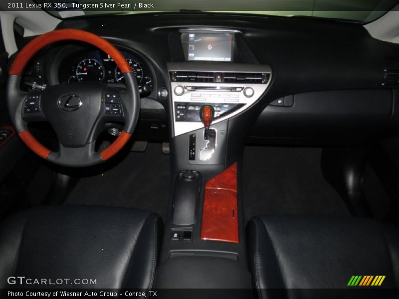 Tungsten Silver Pearl / Black 2011 Lexus RX 350