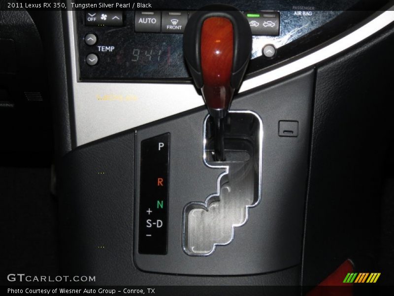 Tungsten Silver Pearl / Black 2011 Lexus RX 350