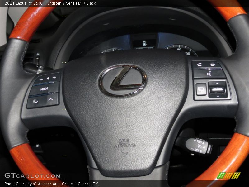 Tungsten Silver Pearl / Black 2011 Lexus RX 350